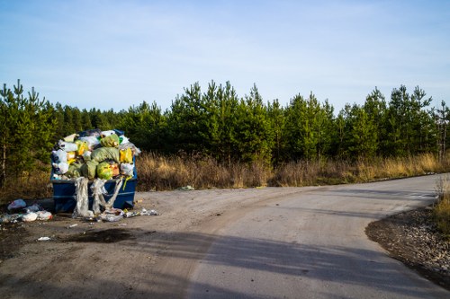 Professional site clearance team at work