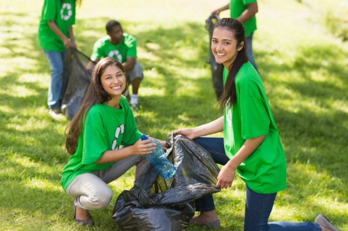 Residents participating in recycling in Shepherds Bush