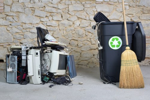 Efficient office clearance process with organized materials