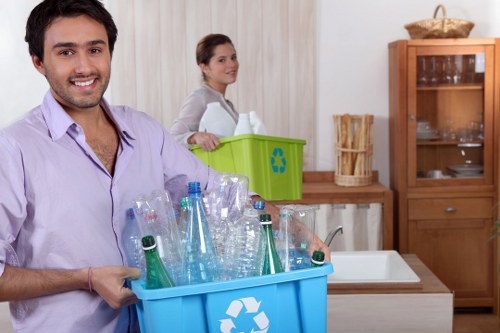 Professional waste removal service in action
